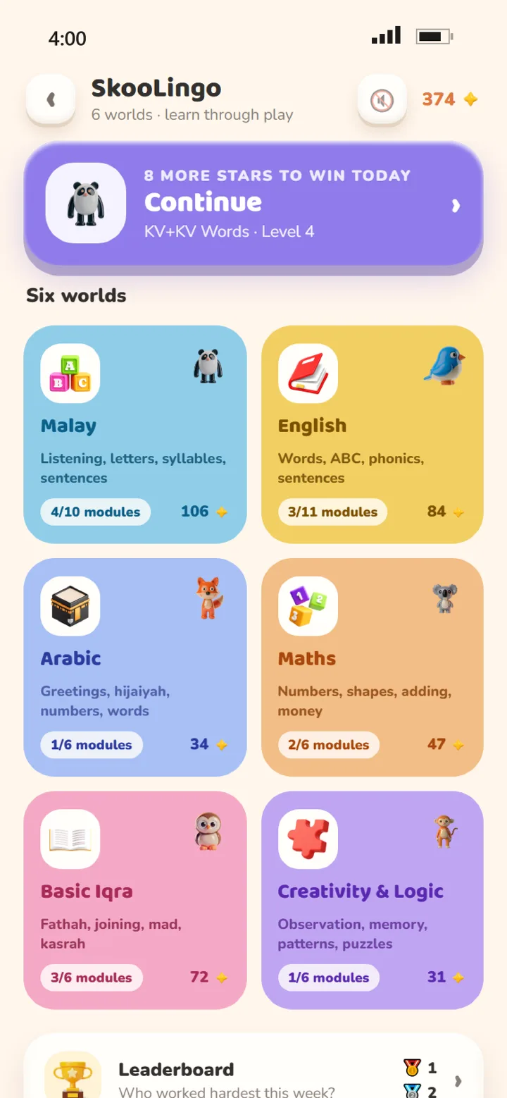Skooldash app: Learning through play at home