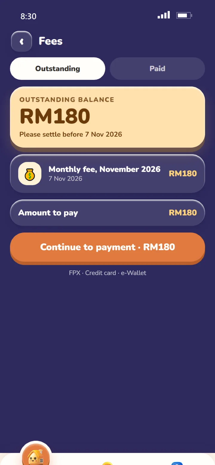Skooldash app: Fees paid from the phone
